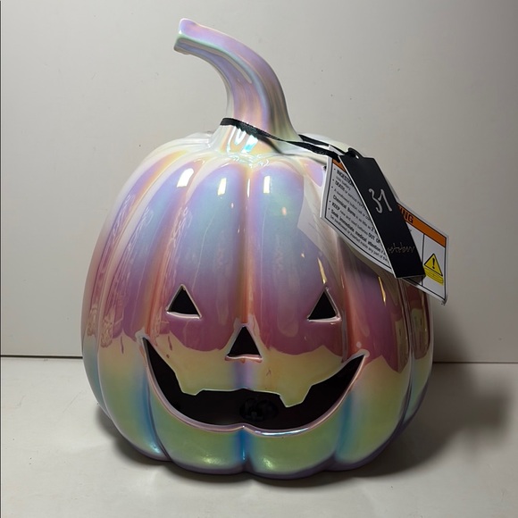 Iridescent Ceramic Pumpkin